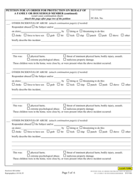 Form 3F-P-304 Petition for an Order for Protection on Behalf of a Family or Household Member - Hawaii, Page 5