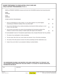 Form 3C-P-072 Exhibit Pertaining to Conciliation, Child Care, and Child Custody Proceedings - Hawaii, Page 3
