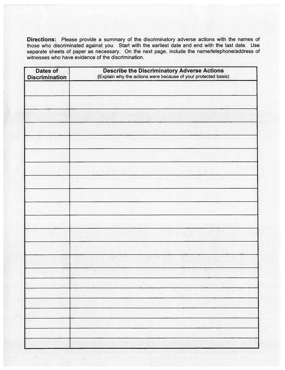 Pre-complaint Questionnaire - Access to State / Funded Services - Hawaii, Page 5