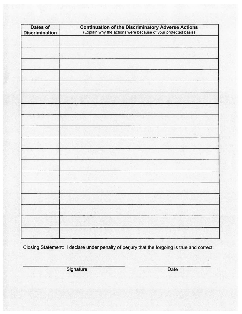 Pre-complaint Questionnaire - Access to State / Funded Services - Hawaii, Page 6