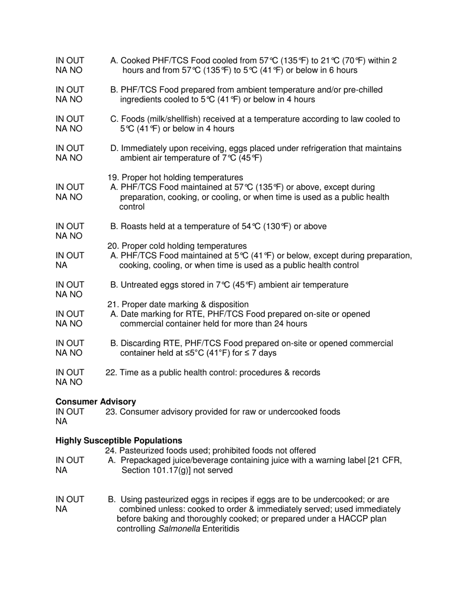 Mdard / FDA Standardization Evaluation Report Form - Michigan, Page 4