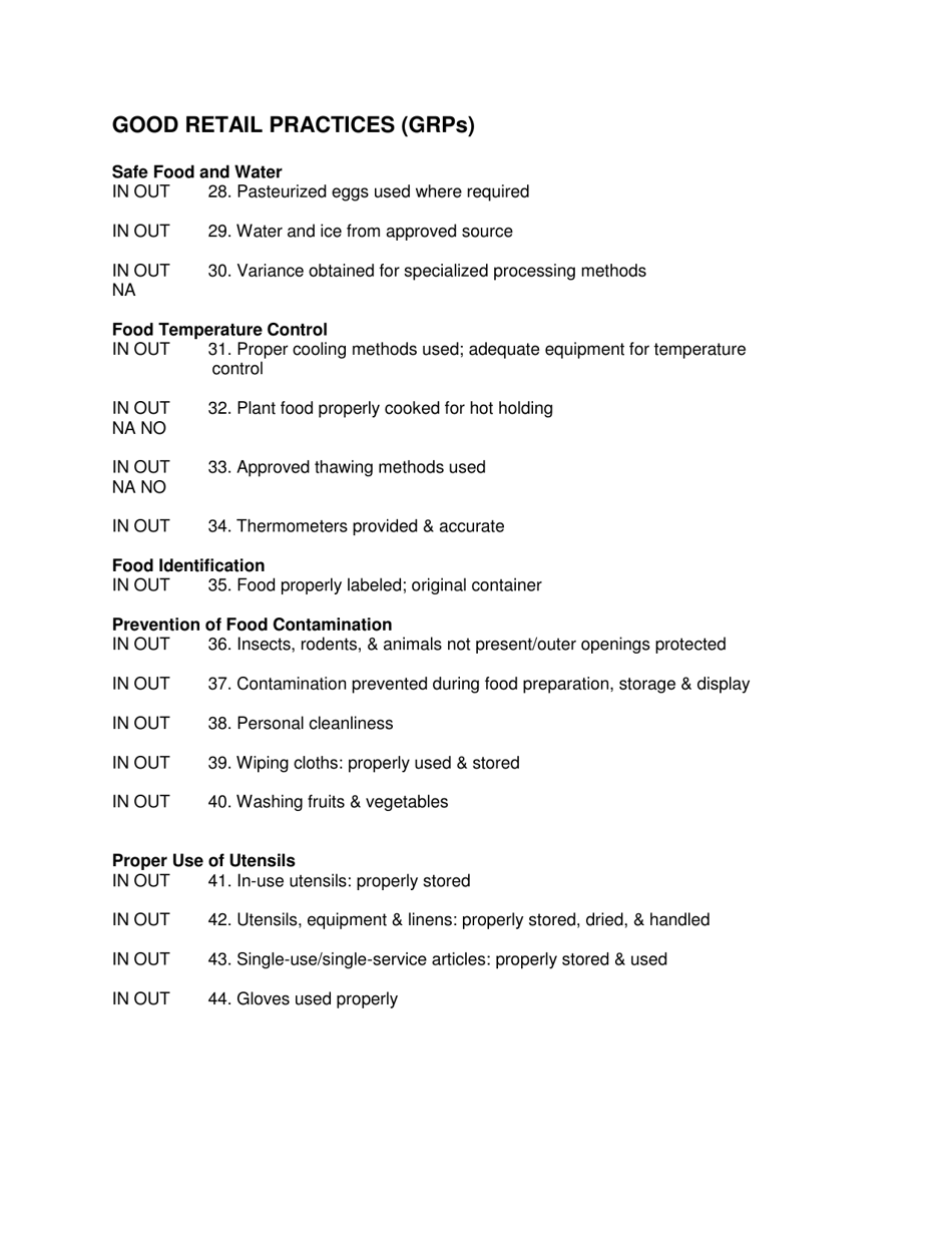 Mdard / FDA Standardization Evaluation Report Form - Michigan, Page 6