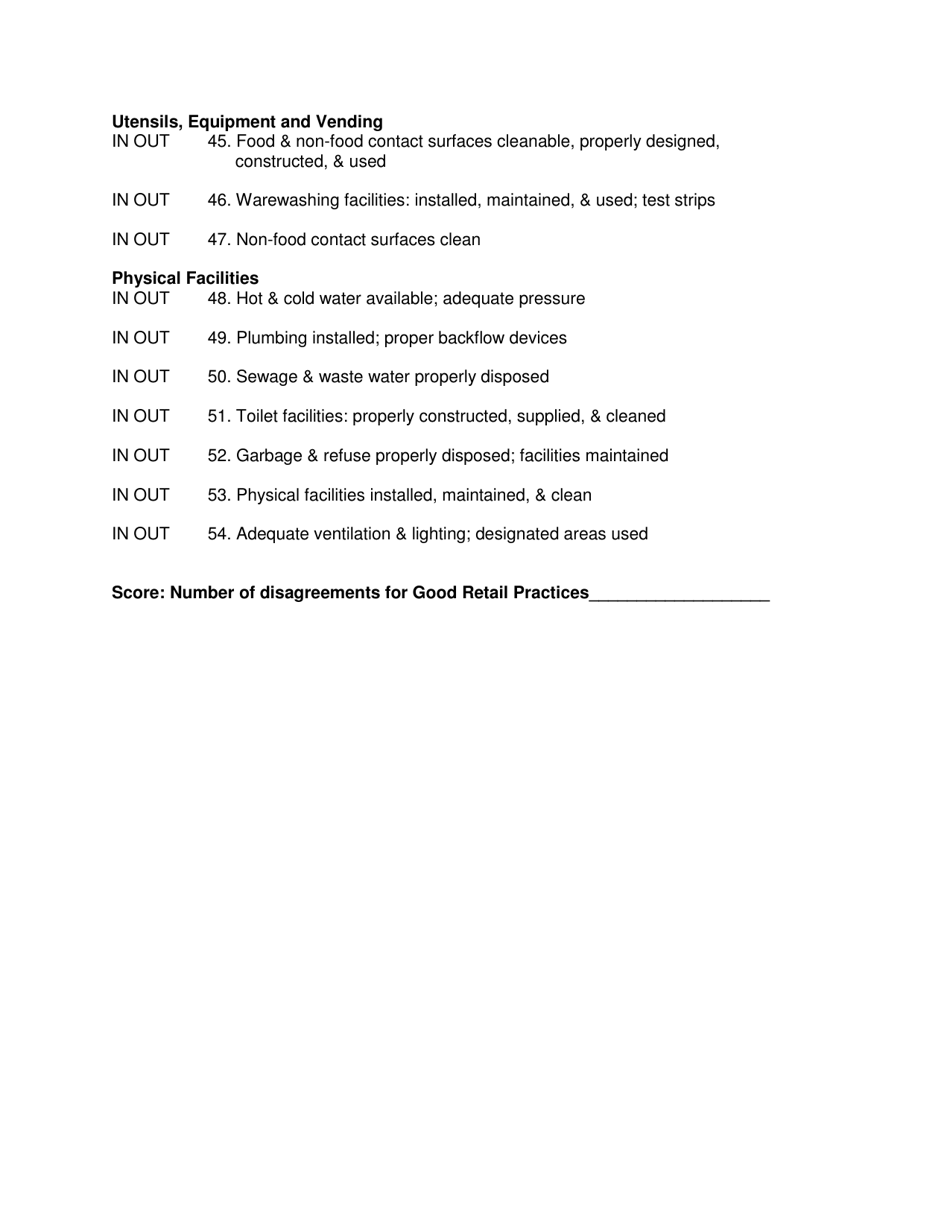 Mdard / FDA Standardization Evaluation Report Form - Michigan, Page 7