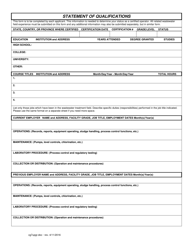 Application for Wastewater Treatment Plant Operator Upgrade to Combined Grade 7 - Massachusetts, Page 2