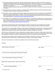 Formulario HFS1413S Acuerdo Para Participacion En El Programa De Asistencia Medica De Illinois - Illinois (Spanish), Page 4