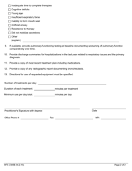 Form HFS2305B Questionnaire for Airway Clearance Device - Illinois, Page 2