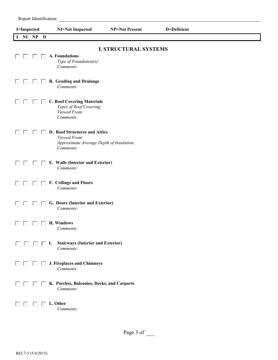 TREC Form REI7-5 Property Inspection Report - Texas, Page 3