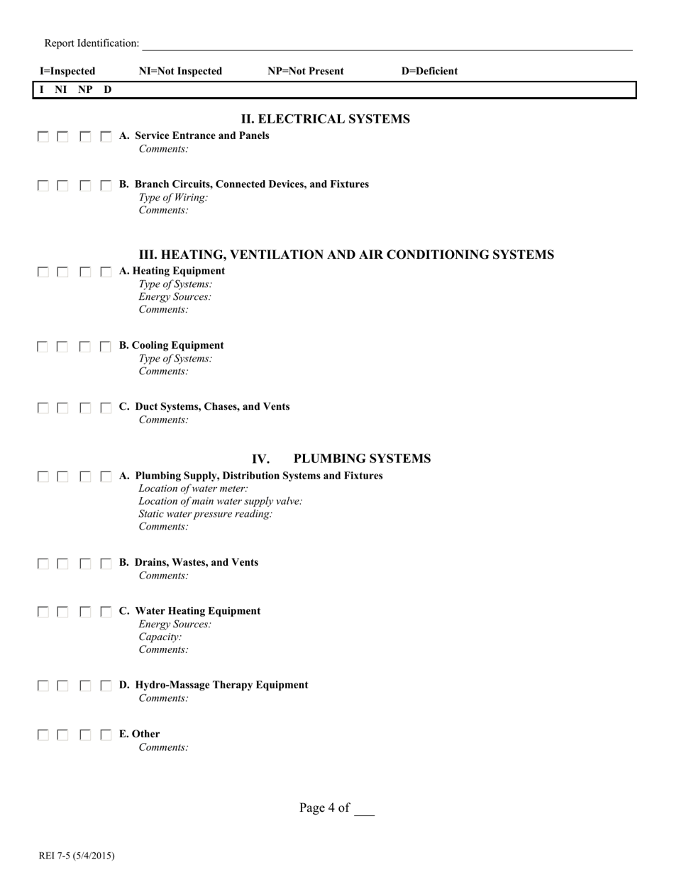 TREC Form REI7-5 Property Inspection Report - Texas, Page 4