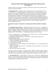 Instructions for DNR Form 542-0960 Real Estate Transfer - Groundwater Hazard Statement - Iowa, Page 2