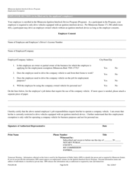 Form PS31205 Ignition Interlock Device Program Employment Exemption Application - Minnesota, Page 3