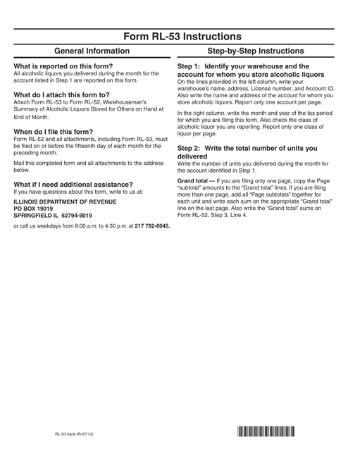 Form RL-53  Printable Pdf