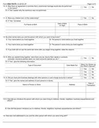 Form SSA-754-F5 Statement of Marital Relationship (By One of the Parties), Page 2