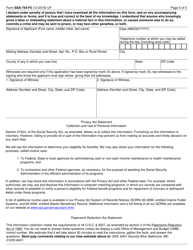 Form SSA-754-F5 Statement of Marital Relationship (By One of the Parties), Page 5
