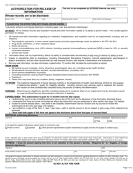 Form MC220 8PT Authorization for Release of Information - California