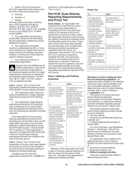 Instructions for IRS Form 990, 990-EZ Schedule C Political Campaign and Lobbying Activities, Page 6