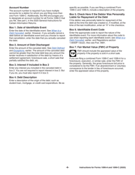 Instructions for IRS Form 1099-A, 1099-C Acquisition or Abandonment of Secured Property and Cancellation of Debt, Page 6