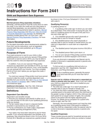 Document preview: Instructions for IRS Form 2441 Child and Dependent Care Expenses