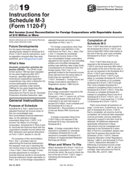 Document preview: Instructions for IRS Form 1120-F Schedule M-3 Net Income (Loss) Reconciliation for Foreign Corporations With Reportable Assets of $10 Million or More