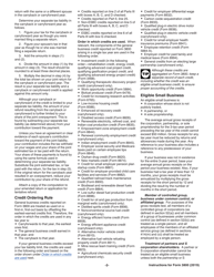 Instructions for IRS Form 3800 General Business Credit, Page 2