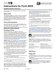 Document preview: Instructions for IRS Form 8839 Qualified Adoption Expenses