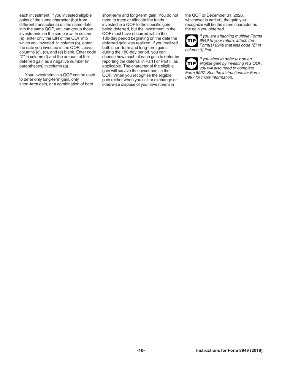 Instructions for IRS Form 8949 Sales and Other Dispositions of Capital Assets, Page 10