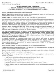 Form DHCS6216 Medi-Cal Rendering Provider Application/Disclosure Statement/Agreement for Physician/Allied/Dental Providers - California, Page 3
