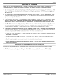 IRS Form 921-P Consent Fixing Period of Limitation on Assessment of Income and Profits Tax, Page 2