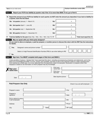 IRS Form 940 Employer&#039;s Annual Federal Unemployment (Futa) Tax Return, Page 2