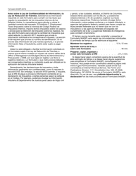 IRS Formulario 944(SP) &quot;Declaracion Federal Anual De Impuestos Del Patrono O Empleador&quot; (Spanish), Page 4