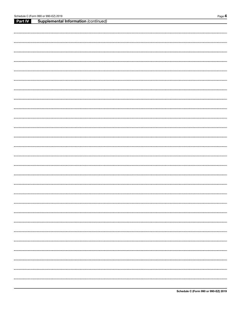 IRS Form 990 (990-EZ) Schedule C Political Campaign and Lobbying Activities, Page 4