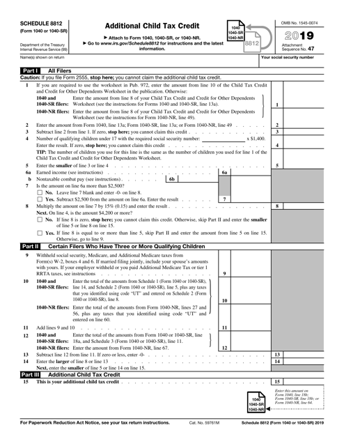 1040 form 2019 free download