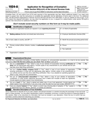 IRS Form 1024-A Application for Recognition of Exemption Under Section 501(C)(4) of the Internal Revenue Code, Page 3