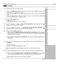 IRS Form 1040 (1040-SR) Schedule D &quot;Capital Gains and Losses&quot;, Page 2