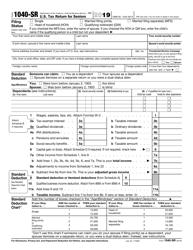 IRS Form 1040-SR Download Fillable PDF or Fill Online U.S. Tax Return