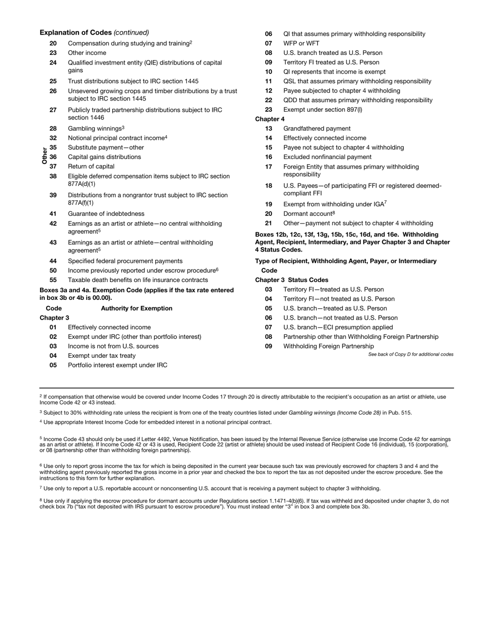 IRS Form 1042-S Foreign Persons U.S. Source Income Subject to Withholding, Page 5