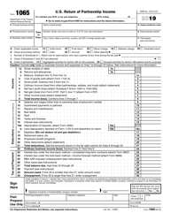 IRS 1065 Forms and Instructions - Fill PDF Online, Download & Print ...