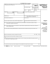 IRS Form 1098-C Contributions of Motor Vehicles, Boats, and Airplanes, Page 3