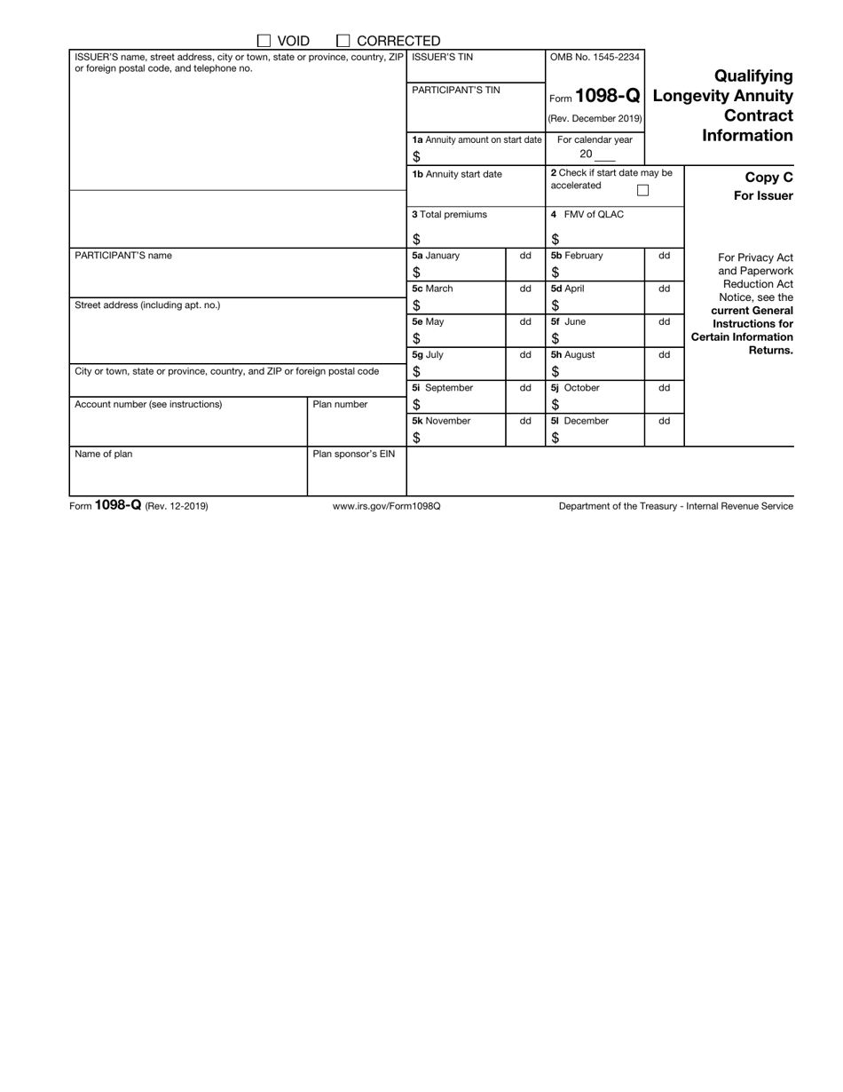 IRS Form 1098-Q Qualifying Longevity Annuity Contract Information, Page 4