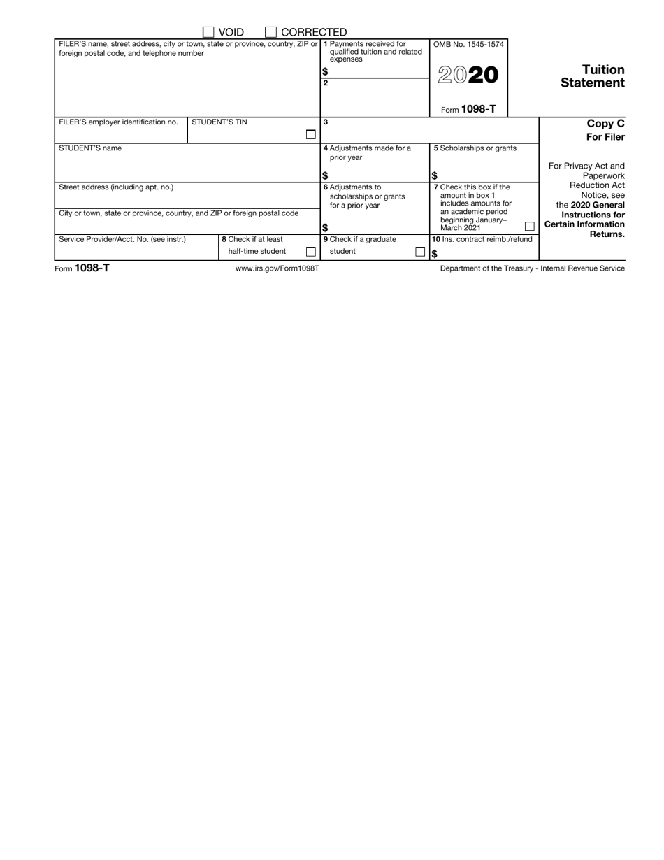 IRS Form 1098-T Tuition Statement, Page 4