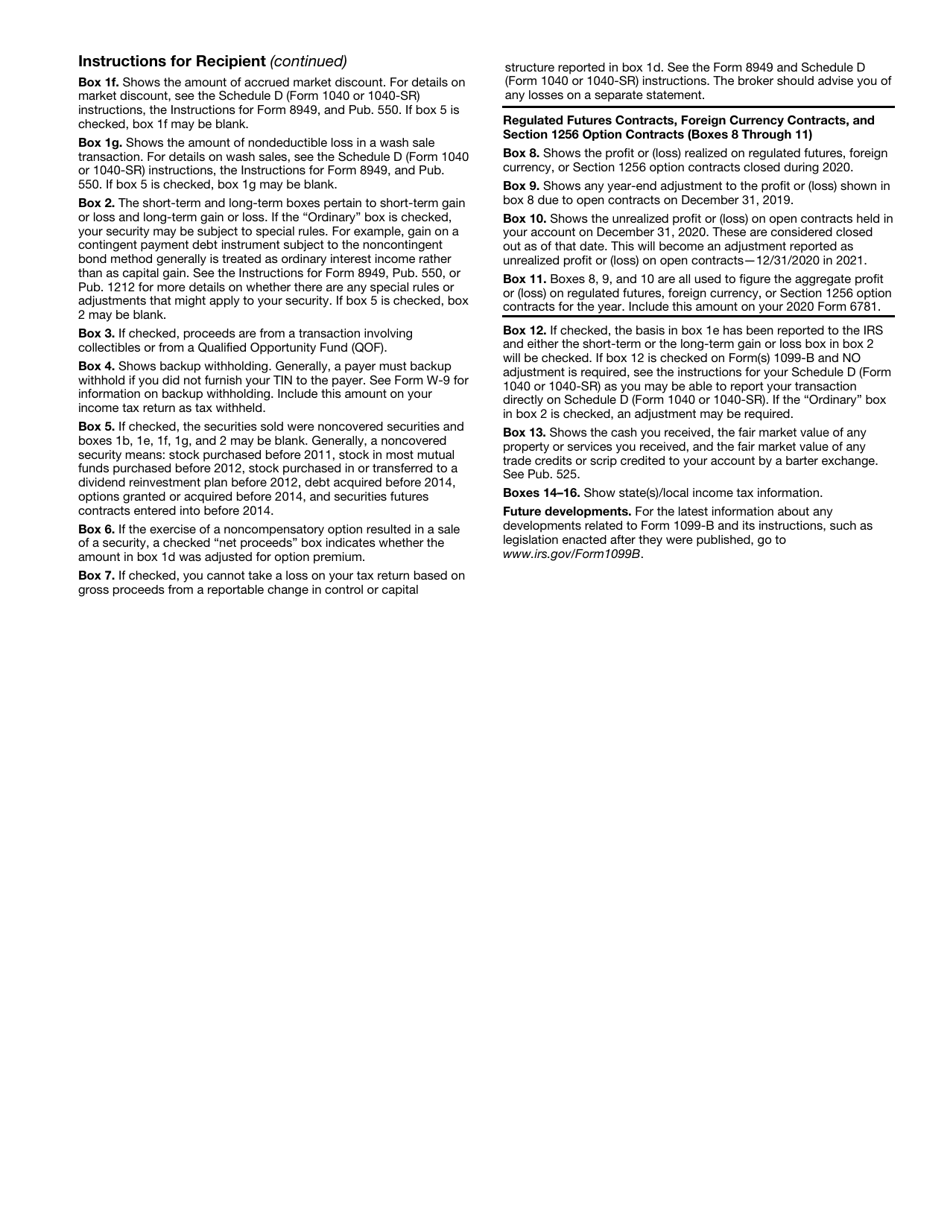 IRS Form 1099-B Proceeds From Broker and Barter Exchange Transactions, Page 7