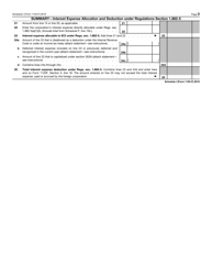 IRS Form 1120-F Schedule I Interest Expense Allocation Under Regulations Section 1.882-5, Page 3