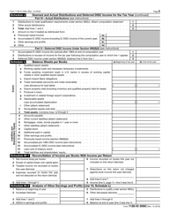 IRS Form 1120-IC-DISC Interest Charge Domestic International Sales Corporation Return, Page 5