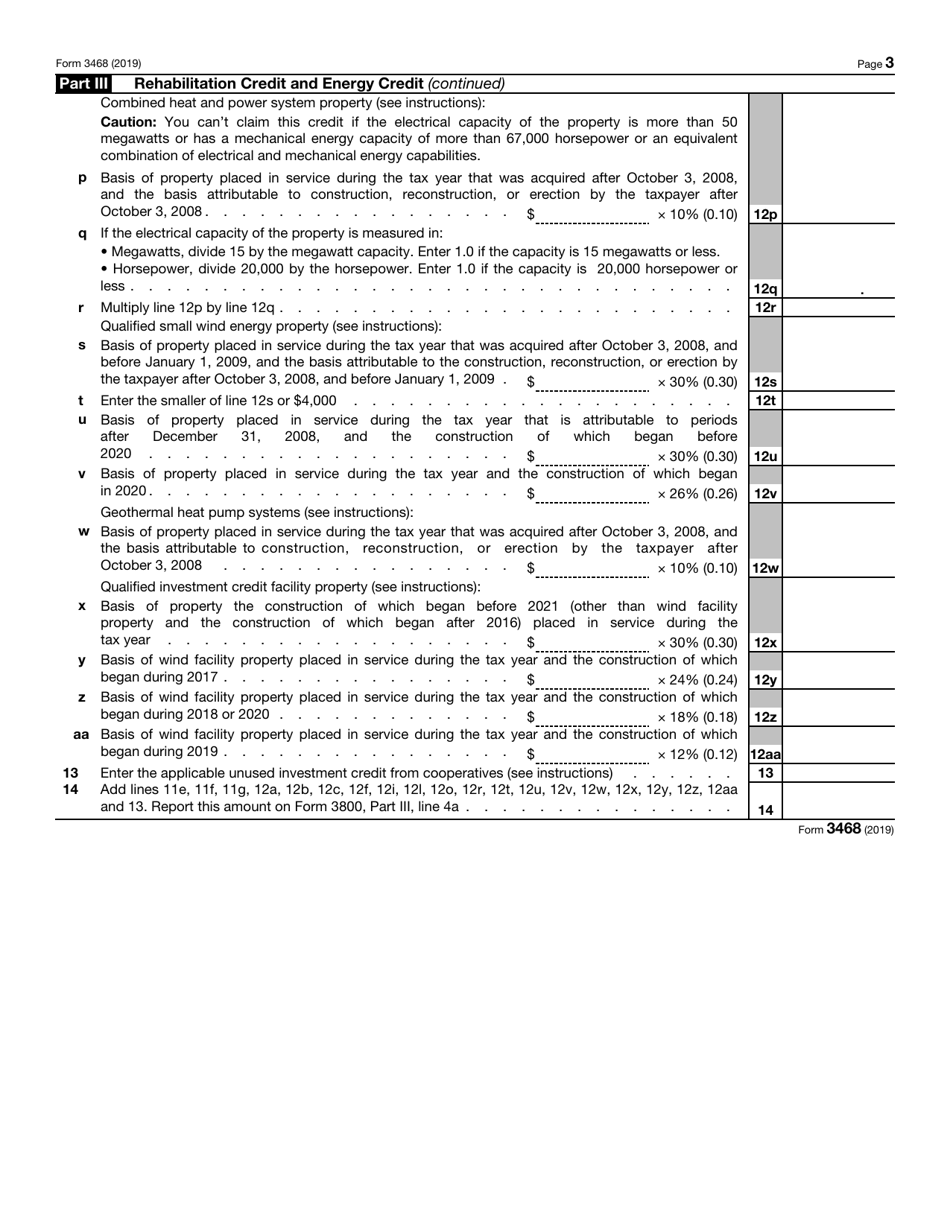 IRS Form 3468 Investment Credit, Page 3