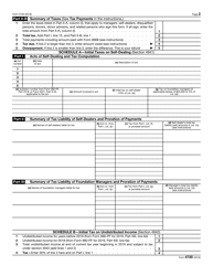 IRS Form 4720 Return of Certain Excise Taxes Under Chapters 41 and 42 of the Internal Revenue Code, Page 2