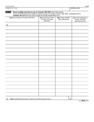 IRS Form 8912 Credit to Holders of Tax Credit Bonds, Page 2