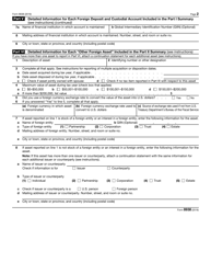 IRS Form 8938 Statement of Specified Foreign Financial Assets, Page 2