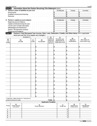IRS Form 8986 Partner&#039;s Share of Adjustment(S) to Partnership-Related Item(S) (Required Under Sections 6226 and 6227), Page 2