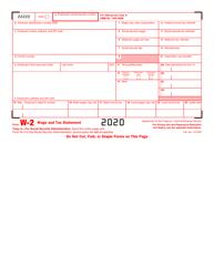 IRS Form W-2 &quot;Wage and Tax Statement&quot;, Page 2