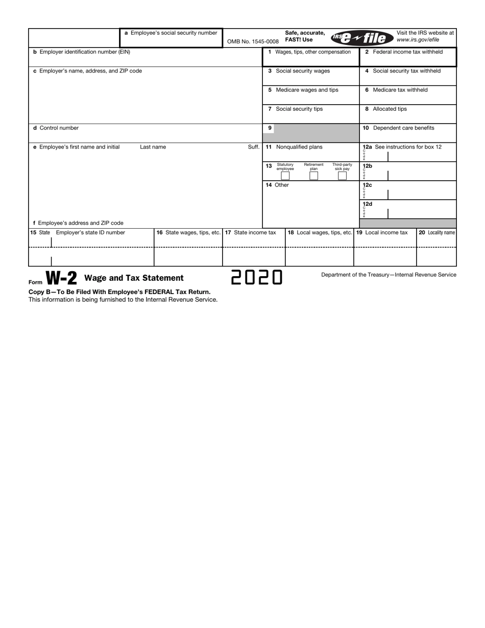 IRS Form W-2 Wage and Tax Statement, Page 4