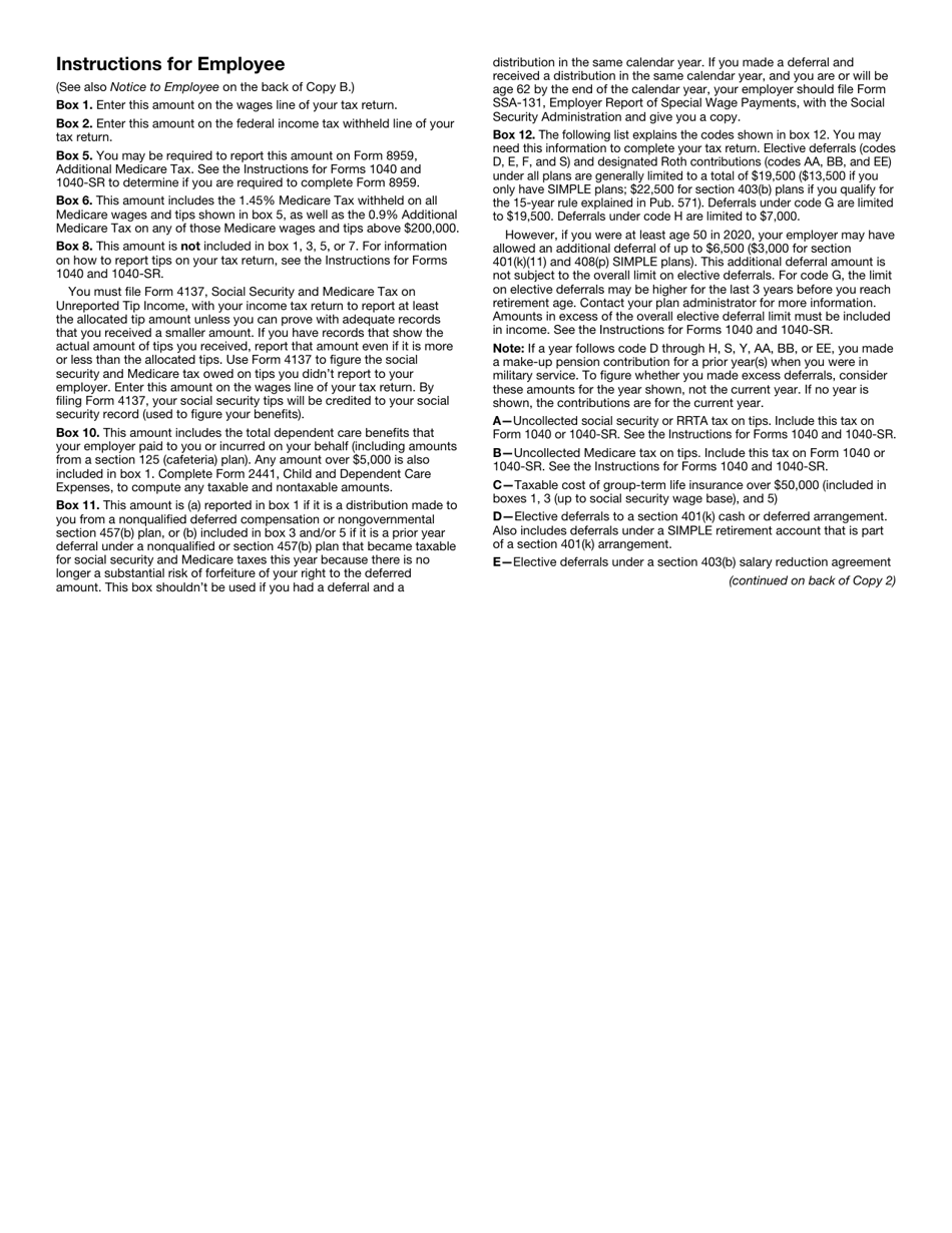 IRS Form W-2 Wage and Tax Statement, Page 7